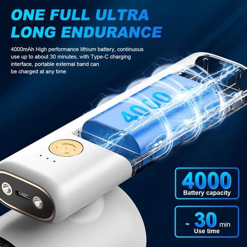 9000Pa Handheld Vacuum Cleaner with LED Light 180° Foldable Multifunctional Vacuum Cleaner for Blowing Vacuuming Pumping Strong Suction Rechargeable Mini Vacuums for Car Home Office in Saudi Arabia