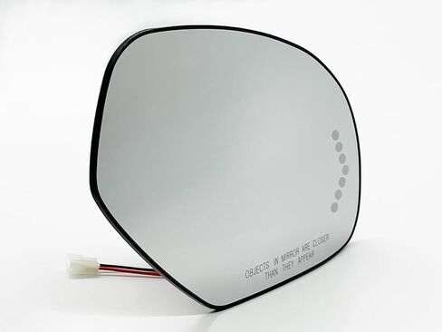 APA Replacement Mirror Glass Power Heated with LED Signal for 2007-2014 SILVERADO TAHOE SUBURBAN Driver Left Side 15874992 25892978 GM1323349 GM1323354 GM1324138 in Kuwait