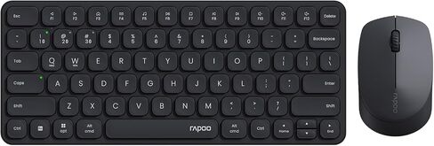 Rapoo 9010M Multi-Device Keyboard and Mouse Combo, 2.4GHz/Bluetooth 5.0/4.0 Wireless Keyboard & Mouse Set for Windows/Mac/Linux/Chrome, Support 4 Devices, Low-Profile Silent Click, Battery Powered in Saudi Arabia