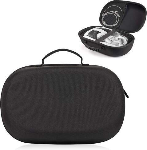 JUMO CYLY Carrying Case for Apple Vision Pro,Hard Protective Cover,PU Leather Portable Storage Case Bag,Handheld Travel Headset Bag Shockproof & Anti-Drop,Waterproof in Saudi Arabia