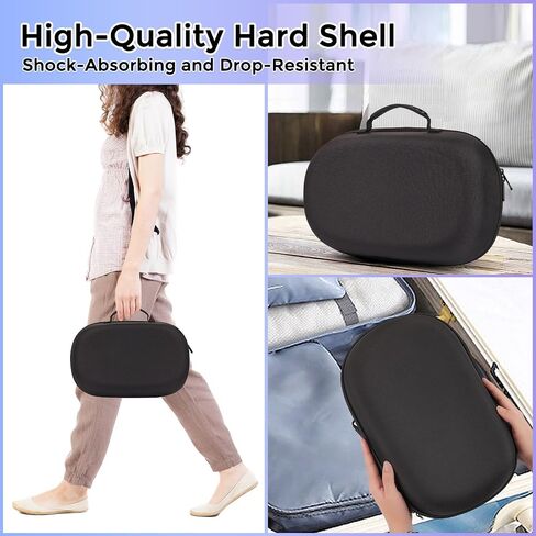 JUMO CYLY Carrying Case for Apple Vision Pro,Hard Protective Cover,PU Leather Portable Storage Case Bag,Handheld Travel Headset Bag Shockproof & Anti-Drop,Waterproof in Saudi Arabia
