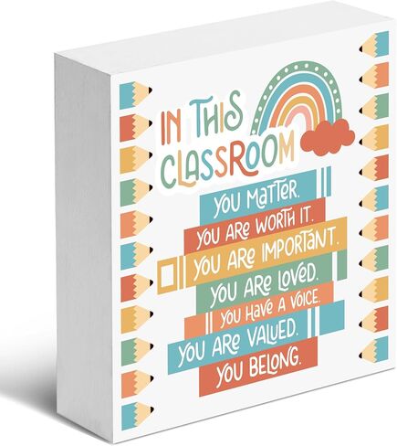 Inspirational Wooden Box Sign, All The Cool Kids Read Books, Desk Decoration for Bedroom, Classroom, Library, Dorm, Reading Room, Motivational Gifts for Back-to-school Season, Birthday. (039) in Saudi Arabia