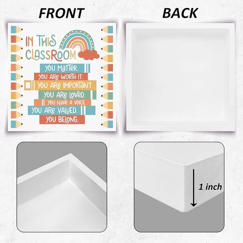 Inspirational Wooden Box Sign, All The Cool Kids Read Books, Desk Decoration for Bedroom, Classroom, Library, Dorm, Reading Room, Motivational Gifts for Back-to-school Season, Birthday. (039) in Saudi Arabia