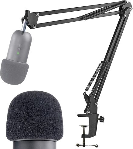 YOUSHARES Microphone Pop Filter Compatible with Fifine K688 - Mic Cover Microphone Windscreen Foam for Recording and Streaming Reduce Background Noise in Saudi Arabia