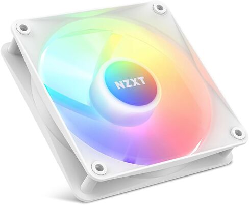 حزمة ثلاثية أساسية NZXT F120 RGB - RF-C12TF-W1-3 x 120 مم مراوح RGB مثبتة على المحور مع وحدة تحكم RGB - 8 مصابيح LED قابلة للتوجيه بشكل فردي - شفرات شبه شفافة - ضغط ثابت عالي وتدفق هواء - أبيض in Kuwait