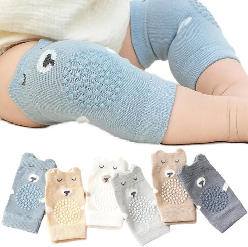 Baby Knee Pads for Crawling (girls 5 Pairs)- Boy Girl Anti-Slip Knee Pads -Helper to Protect Crawling Infant Essentials,Babies Accessories in Saudi Arabia