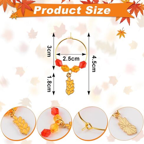 36Pcs Wine Glass Charms Wine Charms for Stem Glasses Wine Charms for Wine Glass Tags Wine Tasting Party Decorations in Saudi Arabia