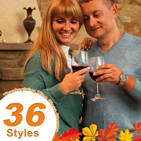 36Pcs Wine Glass Charms Wine Charms for Stem Glasses Wine Charms for Wine Glass Tags Wine Tasting Party Decorations in Saudi Arabia