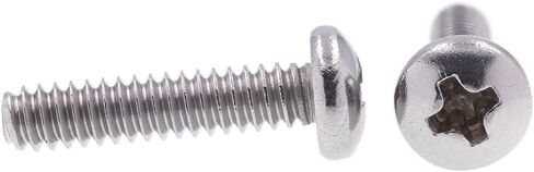 براغي الماكينة Prime-Line 9126556، رأس المقلاة، محرك فيليبس، #4-40 × 1/2 بوصة، الصف 18-8 (25 حزمة) in Saudi Arabia