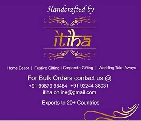 مجموعة Itiha Peacock مكونة من 12 حامل هالدي كومكوم لهدايا الإرجاع (3.5 بوصة لكل منها) in Kuwait