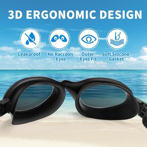 iGym Swimming Goggles Swim Pool Goggles Anti Fog Anti UV No Leakage Clear Vision for Men Women Adults Teenagers in Saudi Arabia