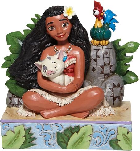 Enesco Disney Traditions من Jim Shore Moana مع تمثال Pua وHEI HEI، 5.25 بوصة، متعدد الألوان in Saudi Arabia