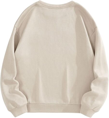 سويت شيرت نسائي كاجوال بأكمام طويلة من SweatyRocks بلوفر علوي برقبة دائرية وأكتاف متدفقة in Saudi Arabia
