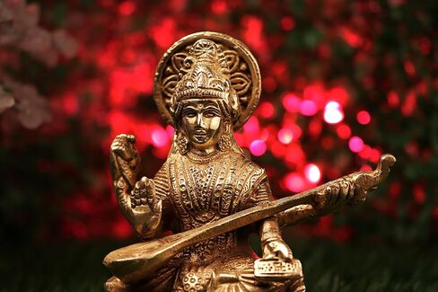 cosynee Statue Goddess Idol Hindu Religious Art Brass 5 Inch (Goddess Durga) in Kuwait