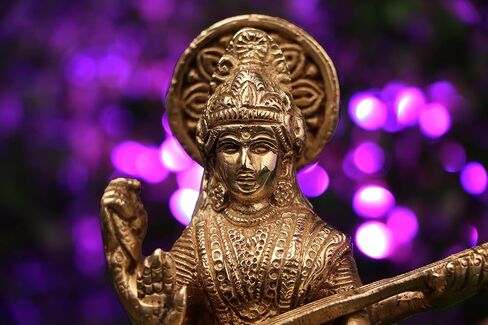 cosynee Statue Goddess Idol Hindu Religious Art Brass 5 Inch (Goddess Durga) in Kuwait