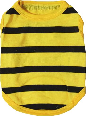Petitebella Horizontal Stripes Puppy Dog Shirt (Red/White, Small) in Kuwait
