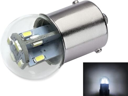 Aero-Lites #89#67#1155 لمبة LED مصغرة ممتازة بديلة مباشرة | الجهد: 12 فولت تيار متردد/تيار مستمر | قاعدة اللمبة: BA15S | بديل لـ #67، 69، 89، 9421777، 98، 1247، 441067-1، 97، 631، 89LL in Saudi Arabia