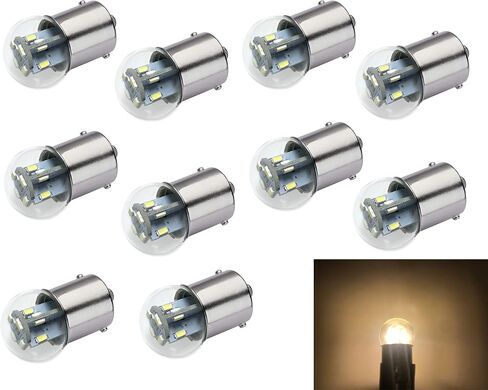 Aero-Lites #89#67#1155 لمبة LED مصغرة ممتازة بديلة مباشرة | الجهد: 12 فولت تيار متردد/تيار مستمر | قاعدة اللمبة: BA15S | بديل لـ #67، 69، 89، 9421777، 98، 1247، 441067-1، 97، 631، 89LL in Saudi Arabia