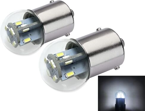 Aero-Lites #89#67#1155 لمبة LED مصغرة ممتازة بديلة مباشرة | الجهد: 12 فولت تيار متردد/تيار مستمر | قاعدة اللمبة: BA15S | بديل لـ #67، 69، 89، 9421777، 98، 1247، 441067-1، 97، 631، 89LL in Saudi Arabia