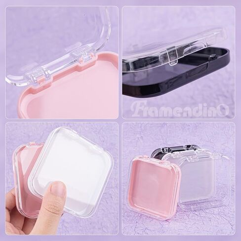 Framendino, 12 Pack Press on Nail Storage Box with Adhesive Double Sided Tape Acrylic Nail Display Organizer Box in Saudi Arabia