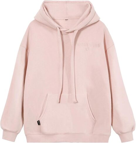 Kniffi Hoodies for Women Warm Fleece Hooded Sweatshirt Casual Winter Pullover Tops in Saudi Arabia