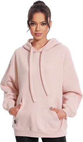 Kniffi Hoodies for Women Warm Fleece Hooded Sweatshirt Casual Winter Pullover Tops in Saudi Arabia