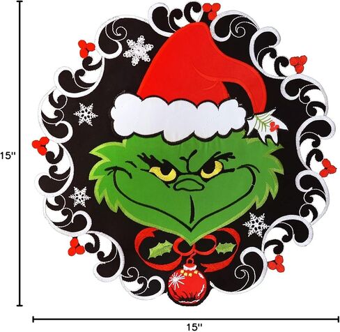 Grelucgo Embroidered Black Snowflakes Mantel Scarf Top Runner for Christmas Holidays and Winter (70x17 Mantel Runner) in Kuwait