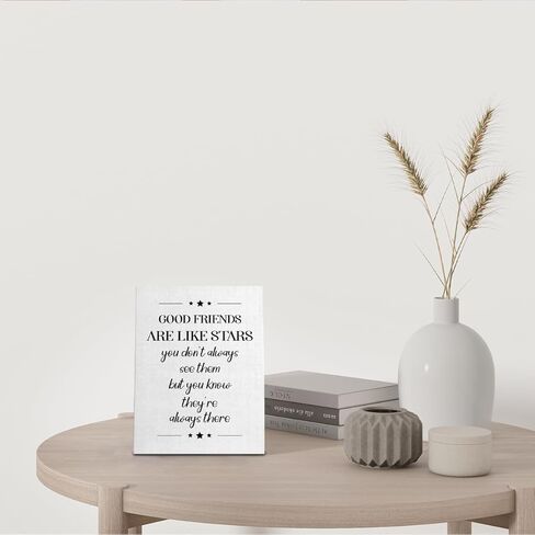 Gdredi Good Friends Canvas Wall Art Decor, Friends Office Decor, Friends Motivational Desk Decor, Office Wall Art, Dorm Decor, Gifts for Good Friends and Sisters, 8x7 Inch in Kuwait