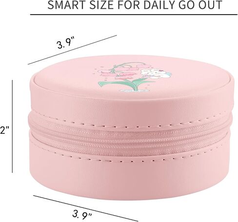 MAYCARI Jewelry Box with Cute Gold Stars Pattern Design, PU Leather Jewelry Travel Organizer Case-Rings/Earrings/Necklace Storage Box for Women Birthday Mom Friends Her Bridesmaids Girls s in Saudi Arabia