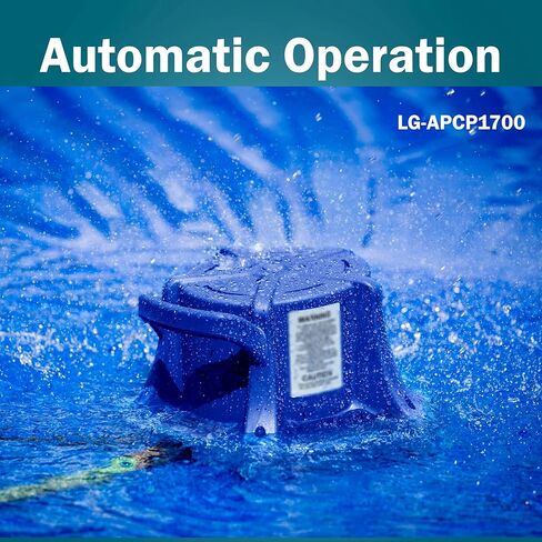 Little Giant APCP-1700 115-Volt, 1/3 HP, 1745 GPH, Automatic, Submersible, Swimming Pool Cover Pump with 25-Ft. Cord, Light Blue, 577301 in Kuwait