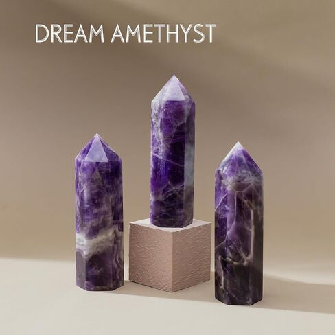 Runyangshi Natural Crystals Towers Clear Quartz Crystal Tower 4.8'' Healing Crystal Point Obelisk 6 Faceted Single Crystal Tower Stone for Reiki Chakra Meditation Therapy Gift(1PCS) in Saudi Arabia