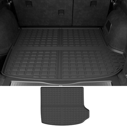 powoq Cargo Mat Compatible with 2022-2024 Jeep Grand Cherokee 5-Seat Trunk Mat Cargo Liner Backrest Mat Liner Replacement for 2022 2023 2024 Jeep Grand Cherokee Accessories(Trunk Mat+Backrest Mat) in Saudi Arabia