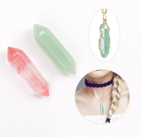 ZORZA 17 قطعة من أحجار البلورات العلاجية مجموعات أحجار عصا سداسية متنوعة على شكل رصاصة صخور كريستال هدية للتأمل والتفكير واليوجا in Kuwait