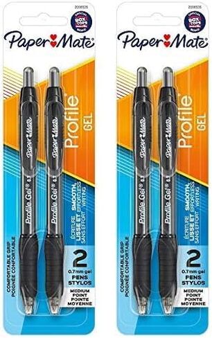 Paper Mate Profile Retractable Gel Pens, 2 / Pack in Saudi Arabia