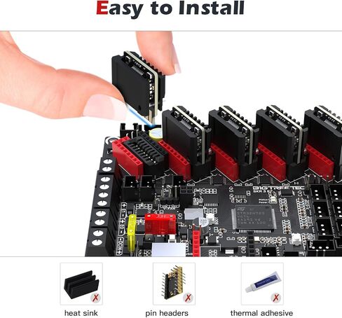BIGTREETECH SKR V1.4 Motherboard, 32 Bit DIY 3D Printer Control Board, Support Marlin/Klipper, Compatible with TMC2208/TMC5160/EZ2209 and TFT35 E3/ TFT70/ Mini12864 Touch Screen in Saudi Arabia