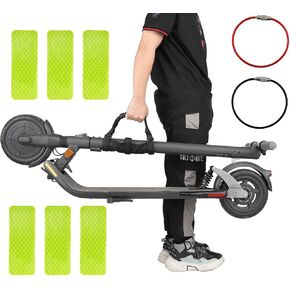 Scooter Carrying Strap with Gel Grip Adjustable Non-Slip – Compatible with Segway ES Series Mijia M365 G30 and Many Models