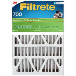 Filtrete 21.5X23.5X1 Air Filter, MPR 700, MERV 8, Clean Living Dust, Pollen and Pet Dander Reduction 3-Month Pleated 1-Inch Air Filters, 4 Filters
