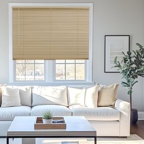 CHICOLOGY Blinds for Windows , Mini Blinds , Window Blinds , Door Blinds , Blinds & Shades , Camper Blinds , Mini Blinds for Windows , Horizontal Window Blinds , Gloss Cappuccino, 24"W X 36"H