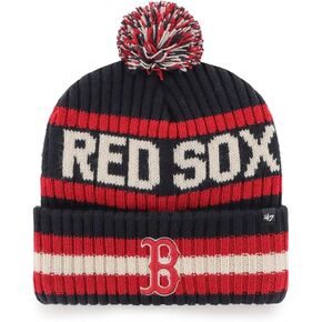 47 MLB Unisex-Adult Primary Logo Bering Cuffed Knit Pom Beanie Hat One Size (St. Louis Cardinals)