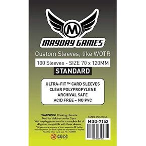 MayDay Games Tarot Card Sleeves (70x120mm)-100 Standard