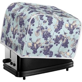 French Countryside Retro Blue Toaster Dust Cover 2 Slice Bread Maker Cover Small Appliance Toaster Dust Cover, Machine Washable