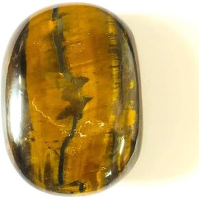 CRYSTALMIRACLE Iolite Gemstone PalmStone Crystal Healing Reiki Wellness Chakra Balancing Gift Pocket Stone Peace Handcrafted