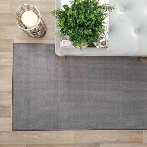 Custom Size Brown Solid Colored Non-Slip Rubber Backed Hallway Stair Pet Carpet Runner Rug Choose Your Length 22in X 13ft