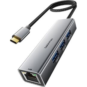 USB C Hub 7 in 1 Multiport Adapter with 4K HDMI Dongle, 100W PD, SD/TF Card Reader, 3 USB-A, USBC Docking Station for MacBook Mac Pro/Air, Dell, HP, ASUS, Acer and Other Type C Laptops