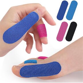 Bowling Thumb Finger Tapes, 20 PCS Elastic Thumb Protecting Tapes, Self Adhesive Finger Cover Stickers, Flexible Bowlers Ball Finger Protector Tape, Exercise Sport Workout Accessories for Men Women