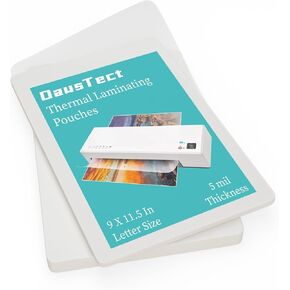 Thermal Laminating Pouches 5 mil, Clear 9 x 11.5 Inch Laminating Sheet Paper for Thermal Laminator, Holds 8.5 x 11 Inch Letter Size Sheets (30 Pack)