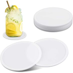 Lusofie 6Pcs Silicone Coasters for Drinks, Round Black Cup Coasters Heat Resistant Non Slip Rubber Coasters Cushion Mat for Table Desk Office Kitchen Bar Furniture Protection(9cm/3.54in)