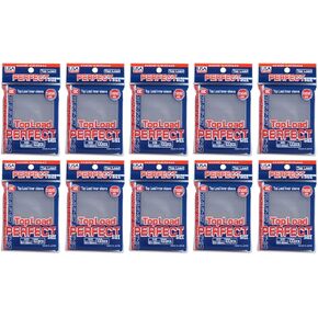 KMC Perfect Size Sleeves Topload Standard Size [10 Packs] USA Packaging
