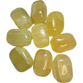 1 Piece Yellow Calcite Lemon or Pineapple Color Healing Crystal 25-28mm Tumbled and Polished Stone Mineral of Outstanding Semi-translucent High Grade Material from Pakistan