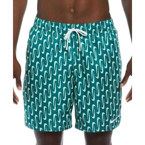 Nike Men's Swoosh Link Graphic Volley 7" Swim Trunks